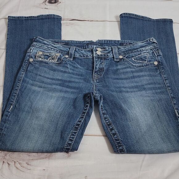 Vigoss Women's Boot Cut Jeans - Blue - Picture 1 of 8
